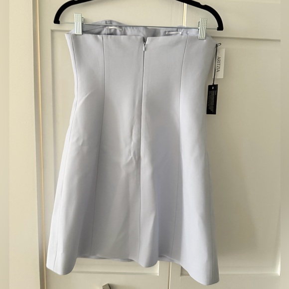Wilfred Aritzia Appraise Strapless Dress 6 NWT | Blue Mini - Picture 16 of 16